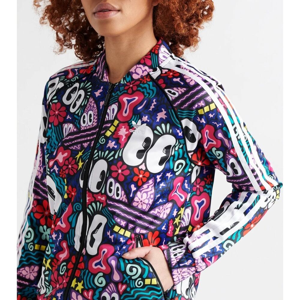 Adidas x Hattie Stewart Track Jacket Eyes Women Size XS NEW WITH TAGS NWT